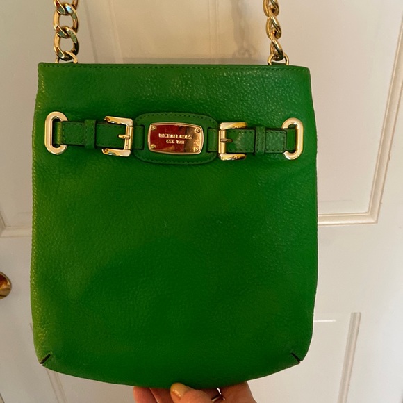 Michael Kors Bags Michael Kors Bright Green Pebbled Leather